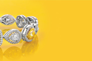 Yellow diamond bracelet