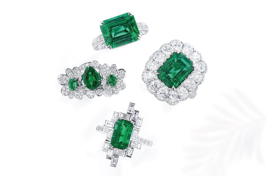 Stunning emerald rings