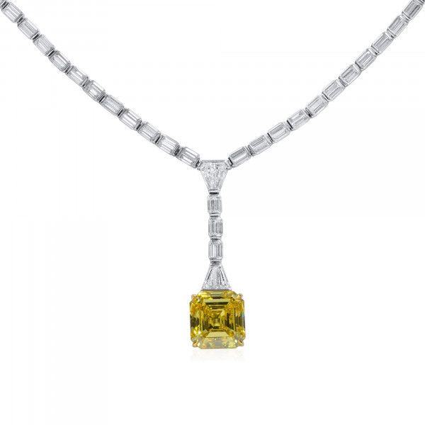 Canary diamond necklace